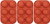 OONAISE 6 Holes Silicone Mold For Chocolate  Cake  Jelly  Pudding  Handmade Soap  Round Shape Semi Sphere Mold -3 pack-