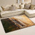 Golden Saxophone Music Area Rugs 2 6   x 1 7   Door Mats Indoor Polyester Non Slip Multi Rectangle Carpet Kitchen Floor Runner Decoration for Home Bedroom Living Dining Room
