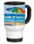 Colorful Beach Umbrella 14 Ounce Stainless Travel Mug Thermos