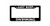 OMYFAIRY Just Keep Swimming Chrome Aluminum Alloy License Plate Frame Stainless Metal Tag Holder 12 x 6 Inch