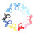 VXdodnev 10Pcs Kids Girl Rabbit Ears Polka Dot Hair Tie Ponytail Holder Bow Elastic Bands