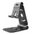 hudiemm0B Phone Holder  Portable Foldable Universal Mobile Phone Holder Desktop Table Stand Bracket Black