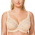 DELIMIRA Women s Plus Size Full Coverage Underwire Unlined Cotton Lace Bra Beige 36H