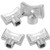 LUTER 4Pcs Radiator Valve Keys  Radiator Bleed Hole Key Radiator Vent Air Valve Key Plumbing Valve Key for Radiators and Faucet -Silver-