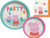 Peppa Pig Party Supplies Bundle with Lunch Plates  Cake Plates  and Napkins for 8 Guests