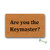 Doormat are You The Keymaster Outdoor Indoor Non Slip Decor Funny Floor Door Mat Area Rug for Entrance 15.7x23.6 inch