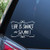 Lplop Cut Sticker Life is Short and So Am I Sticker - 5 Inches Vinyl Decal - Set of 2 Car Laptop Phone Tablet Vinyl Decal Sticker