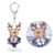 AMOLEY Pkiooi BEASTARS Keychains  Plus  Badge  Anime Acrylic Key Chains  Stand Figure  Legoshi Haru Louis Funny Keyring for School Bag  Pencil Case  Keys-Style 05-