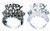 Creative Converting Glitter Foil Tiaras with Fringe, Happy New Year, 50-Count