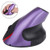 EIGIIS Wireless Ergonomic Mouse 2.4G High Precision Vertical Optical Mouse (Purple)