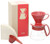 Hario V60 Coffee Dripper and Pot Set, Size 01, Red