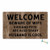 FavorPlus Welcome Beware of Wife Entrance Custom Doormat Door Mat Machine Washable Rug Non Slip Mats Bathroom Kitchen Decor Area Rug 15.7X23.6 Inch