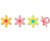 CakePicke cake cupcake topper Spring Daisy Cupcake Rings - 12 Ct
