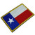 BE0415T 75 Texas USA Flag Shield Emblem Tag Embroidered Patch Iron or Sew