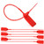 ZhengCheng Plastic Tamper Proof Seals Self-Locking Zip Ties with Numbered Security Tag -100pcs  Red-