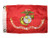 -Licensed- 12x18 Red USMC Marine Corps Globe Eagle Anchor Boat Flag -Super Poly-