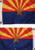 AES 12x18 State of Arizona 2 Faced 2-ply Wind Resistant Flag 12x18 Inch