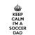 PressFans - Keep Calm I m A Soccer DAD Car Laptop Wall Sticker
