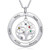 Personalized Tree of Life Mothers Necklaces for Women Family Tree Necklaces with 6 Simulated Birthstones 6 Names Pendant Necklaces for Mom Grandmother -6 stones  and  6 names-