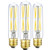 T10 Led Bulb  8W Dimmable Led Tubular Bulbs  75-100 Watt Incandescent Bulb Equivalent 4000K Daylight  850lm  Clear Glass  E26 Base Lamp Bulb  for Cabinet Display Cabinet etc No Flicker 3 Pack.