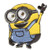 Minions Bob Waving Hello - Thermoadhesive Patch for Childrens Clothes 2.75 x 2.16 inches