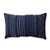 Pillow Perfect Tribal Stitches Rectangular Throw Pillow, Navy/White