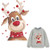 Deer Iron On Patches Elk Heat Transfer Stickers Xmas Design with Christmas Animals Washable Cute Decoration for T-Shirt Sweatshirt