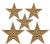 Iron On Patches - Gold star Patch 5 pcs Iron On Patch Embroidered Applique A-175