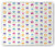 Lunarable Floral Mouse Pad  Spring Season Elements Flowers Vertically Arranged on a Plain Background  Rectangle Non-Slip Rubber Mousepad  Standard Size  White and Multicolor