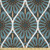 Lunarable Orient Fabric by The Yard  Floral Ornaments Circular Hipster Motifs Pattern  Microfiber Fabric for Arts and Crafts Textiles  and  Decor  1 Yard  Cadet Blue Dark Cocoa