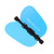 Golf Training Aid Removable Pinwheel Swing Power Fan Trainer Pinwheel Swing Fan for Beginner-Blue-