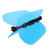 Golf Pinwheel Swing Fan Power Resistance Trainer Training Aid Removable for Beginner-Blue-