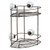 InterDesign Suction Bathroom Shower Caddy Shampoo, Conditioner, Soap-Bronze Turn-N-Lock 2 Tier Corner Basket