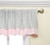 Baby Doll Bedding Minky Chevron Window Valance, Pink