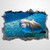 3D PVC Wall Stickers  and  Murals Dolphin Sea Life Tropical Sea Art Wall Decal Removable Home Decor Murals Poster for Bedroom  Living Room Nursery Indoor.
