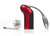 Rabbit Original Vertical Lever Corkscrew Wine Opener with Foil Cutter and Extra Spiral (Candy Apple Red)