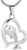 AEGW Cremation Memorial Memorial Cremation Cremation Urn Pendant Necklace Dolphin Heart-Shaped Design Pet Urn Pendant Stainless Steel Ceremonial Jewelry Funeral Ash Souvenir