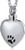 AEGW Cremation Urn Necklace Memorial Jewelry Keepsake Cremation Urn Necklace Pet Cat Paw Memorial Pendant Necklace Memorial Heart Stainless Steel Chain Women Men-Individual_Carving