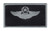 Air Force Command Pilot Wings Patch Black And Silver