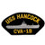 USS Hancock CVA-19 Patch Ship Embroidered Yellow  and  Silver On Black