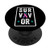 Thyroid Cancer Survivor Awareness Support Ribbon PopSockets PopGrip  Swappable Grip for Phones  and  Tablets