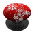 Red and White Snowflakes pattern Gift for Christmas PopSockets PopGrip  Swappable Grip for Phones  and  Tablets