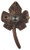 Waterwood Solid Brass Small Leaf Doorbell in Oil Rubbed Bronze