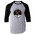 NASA Approved Apollo 11 One Small Step Moon Quote Black M Raglan Baseball Tee Shirt
