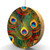 Colorful Peacock Hardwood Oak Fan Light Pull