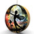 Fairy Moon Dance Silhouette Hardwood Oak Fan Light Pull
