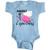 inktastic Powered by Cupcakes- Happy Infant Creeper 6 Months Light Blue 2eb46