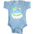 inktastic Baby-Saurus with Cute Blue Infant Creeper Newborn Light Blue 37eff