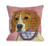 One Bella Casa Beagle 1 Throw Pillow, 16 by 16-Inch