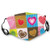 Fillter Face Cloth For mens and womens Patchwork Themed Cute Heart Shaped Figures With Varying Backgrounds Love Valentine?Cold Mouth Dustproof Double Protection
